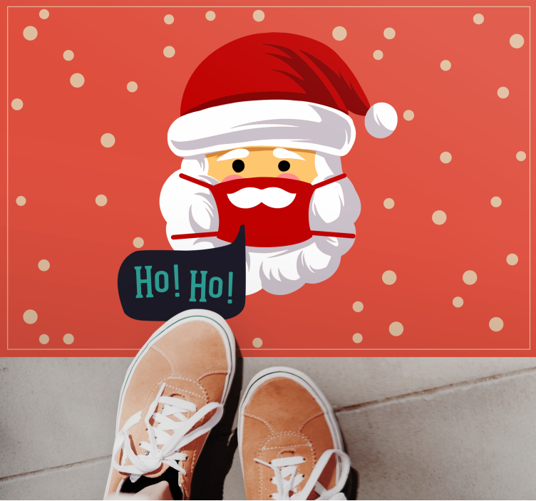 Santa Claus cheer christmas rug - TenStickers