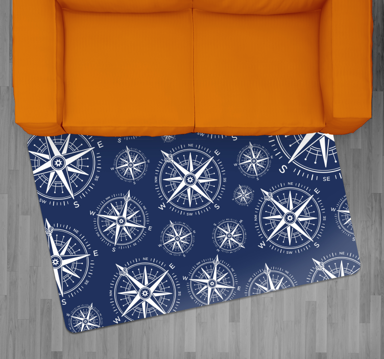 Sea north west south east modern rug - TenStickers