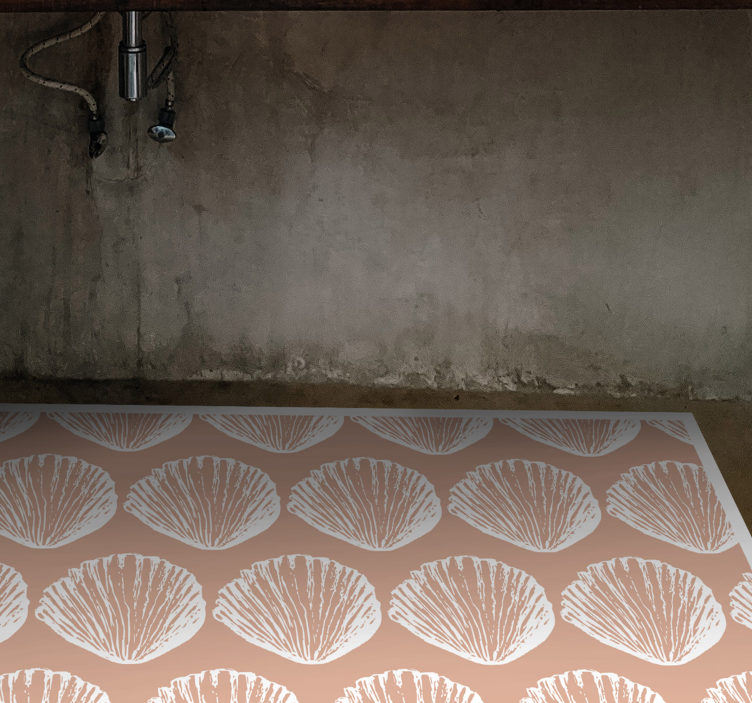 Seashell Pattern floral rug - TenStickers