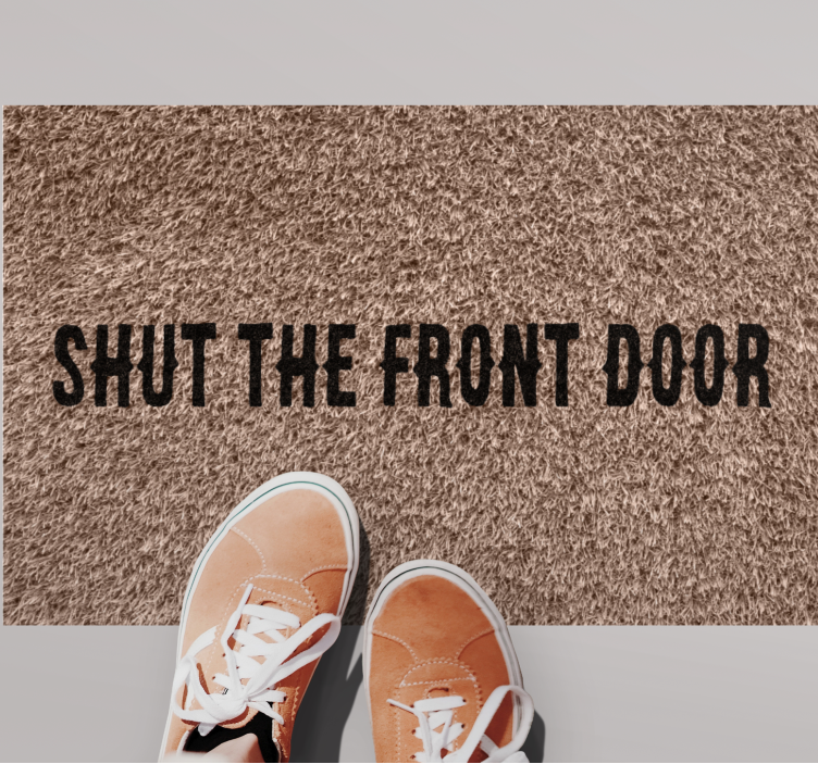 Shut the Front Door entrance hall tiles - TenStickers