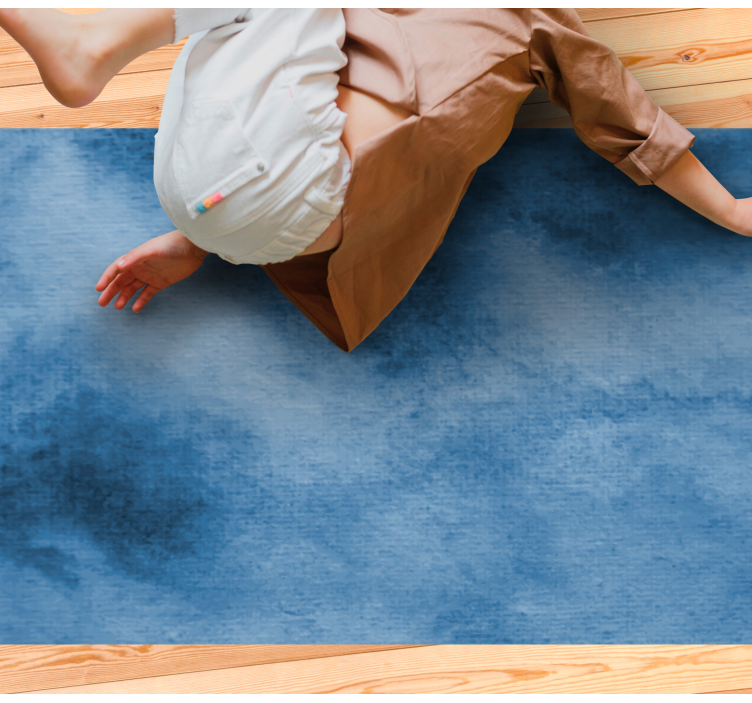 Sleek Blue Texture marble rug - TenStickers