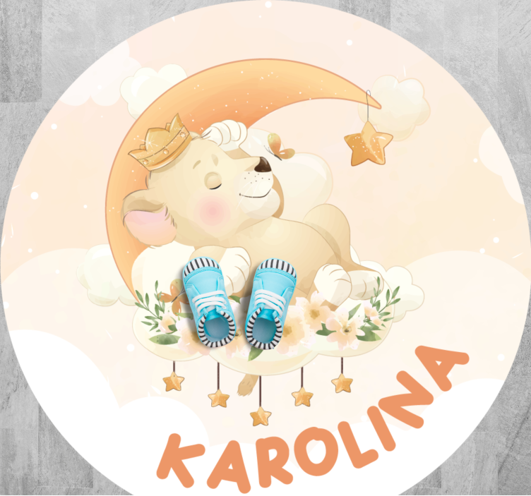 Sleepy Lion custom floor mat - TenStickers