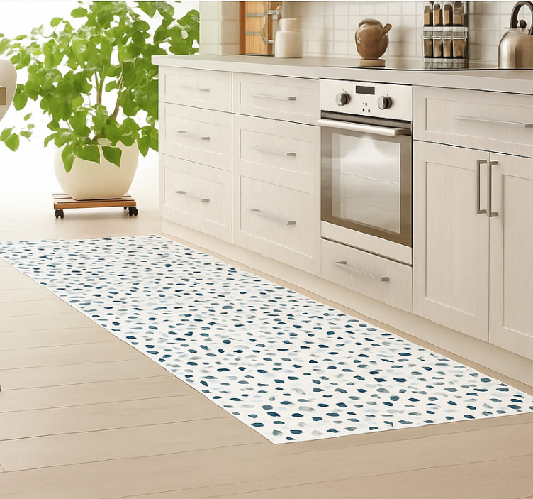 Small colorfull stones kitchen mat - TenStickers