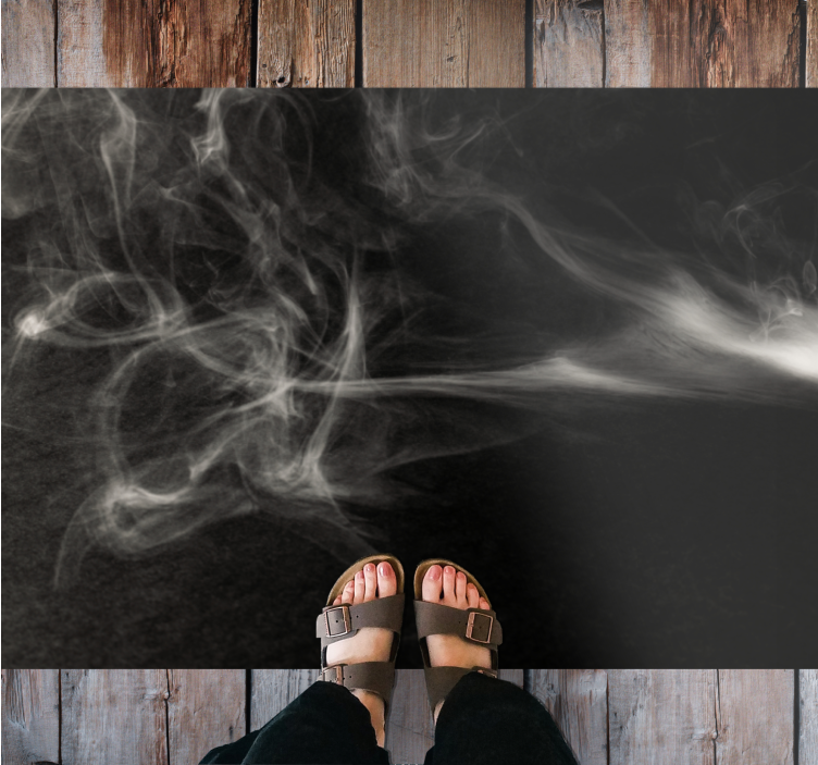 Smoke Swirls Effect modern rug - TenStickers