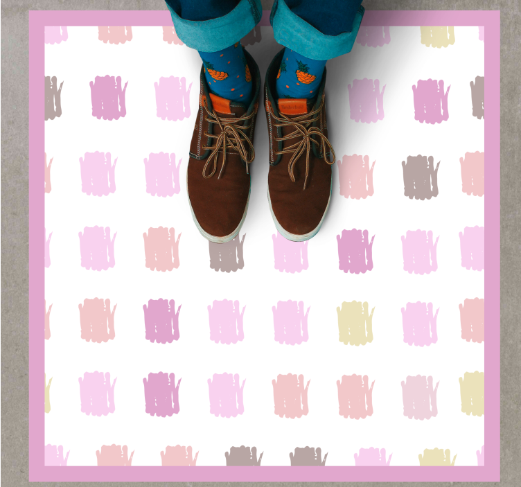 Soft Color Palette texture rug - TenStickers