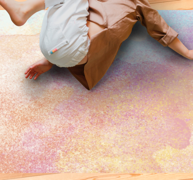 Soft Pastel Splashes modern rug - TenStickers