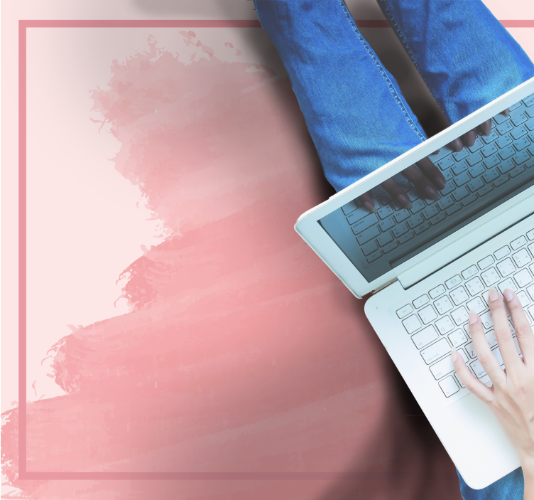 Soft pink shades bedroom carpet - TenStickers