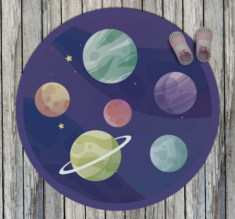 Space Exploration Imagery kids rug - TenStickers
