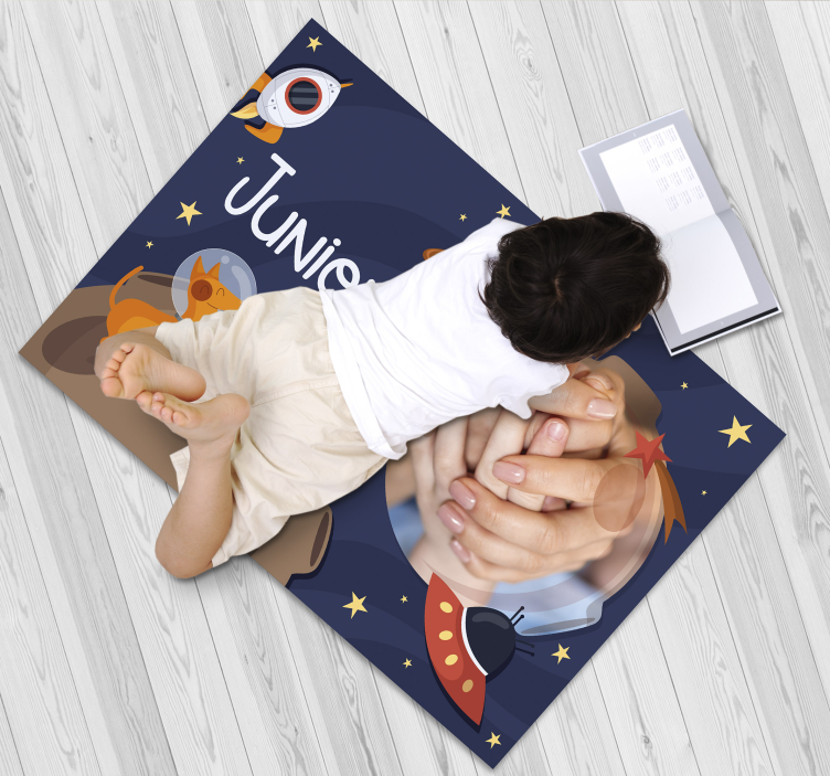 Space Themed custom floor mat - TenStickers