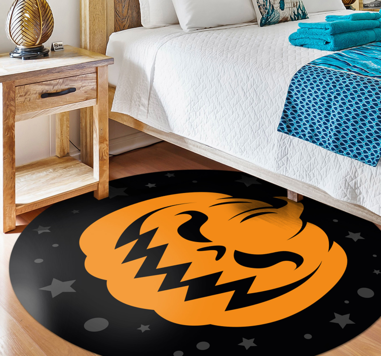 Spooky Pumpkin halloween rugs - TenStickers