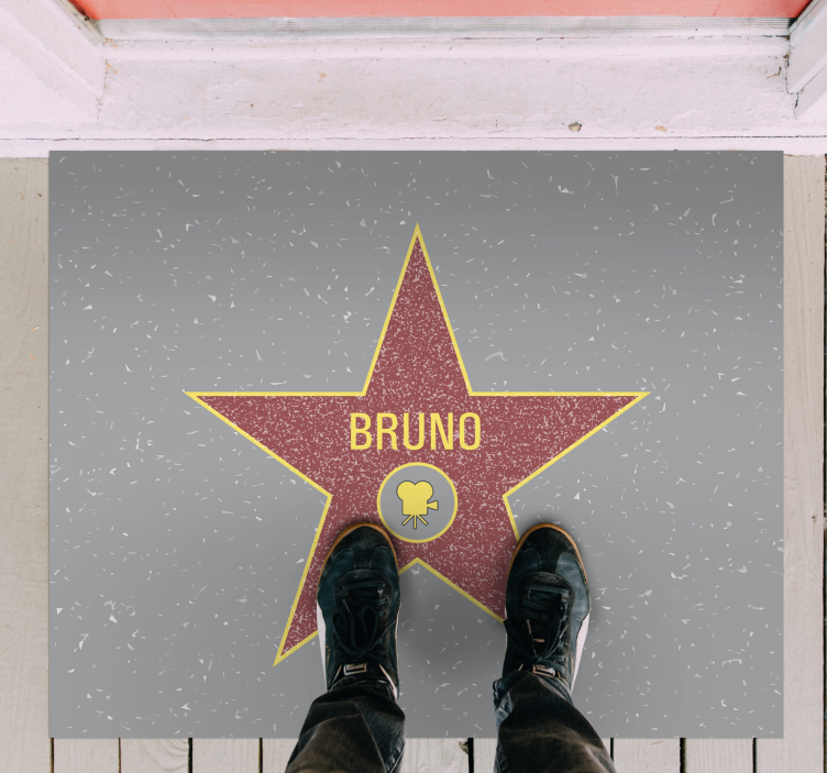 Star Recognition custom floor mat - TenStickers
