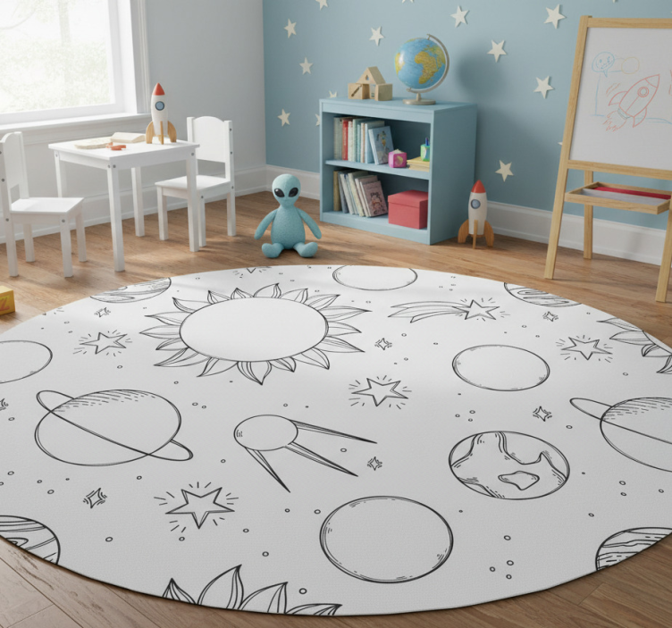 Star rug for little astronauts - TenStickers