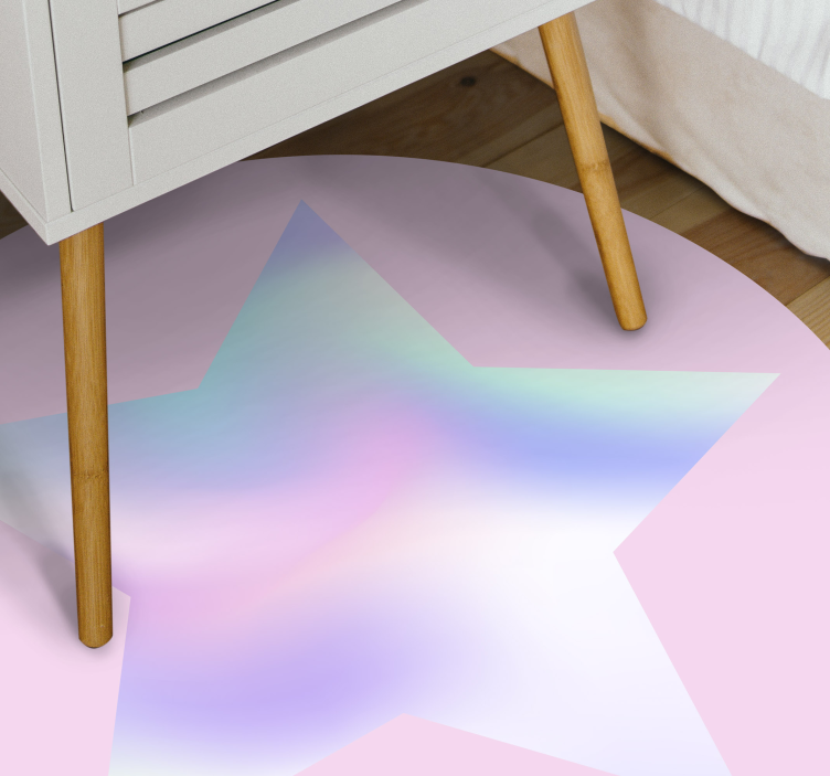 Star rug in soft pastel star gradient - TenStickers