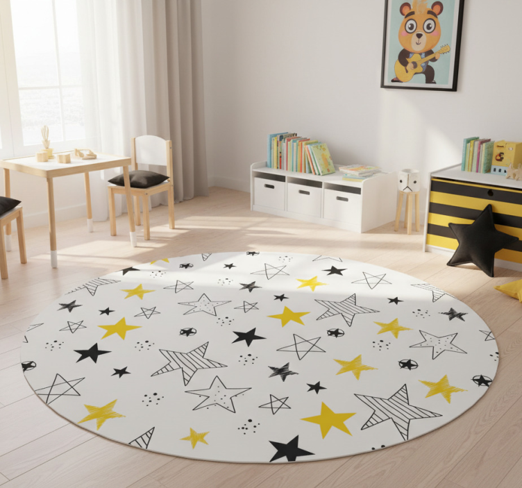 Star rug with rock and roll design - TenStickers