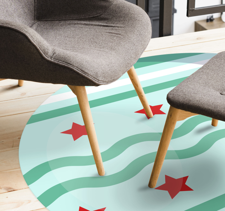 Star rug with aquatic star design - TenStickers