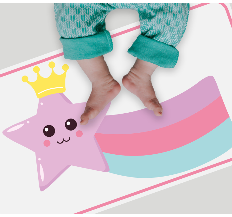 Starry Crown Charm kids carpet - TenStickers