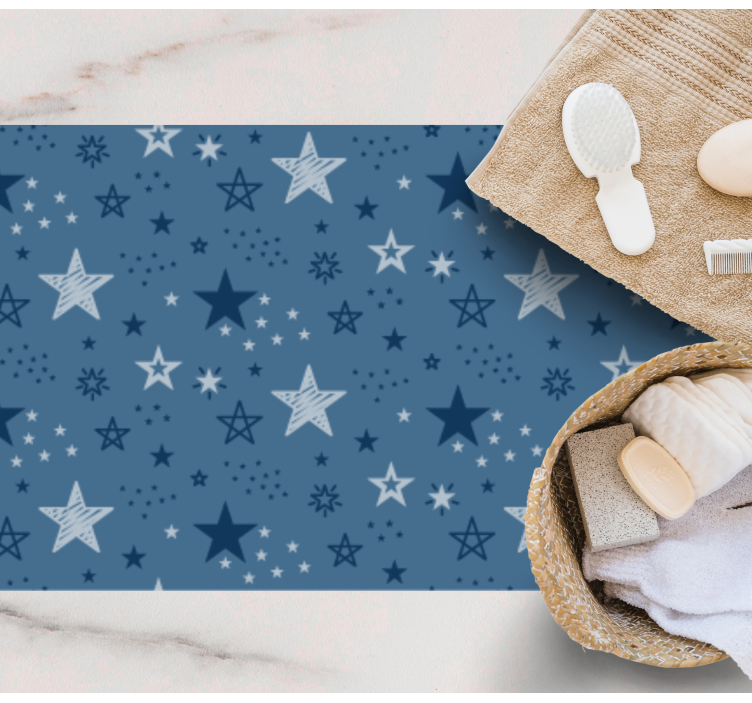 Starry Night Sky star rug - TenStickers