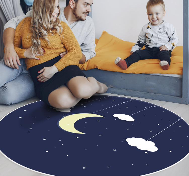 Starry Night Theme kids carpet - TenStickers