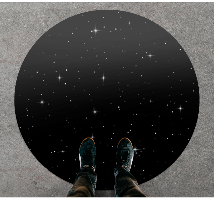 Starry Night Vision star rug - TenStickers