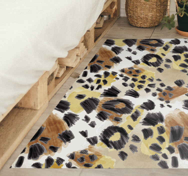 Stylish pattern animal print rug - TenStickers
