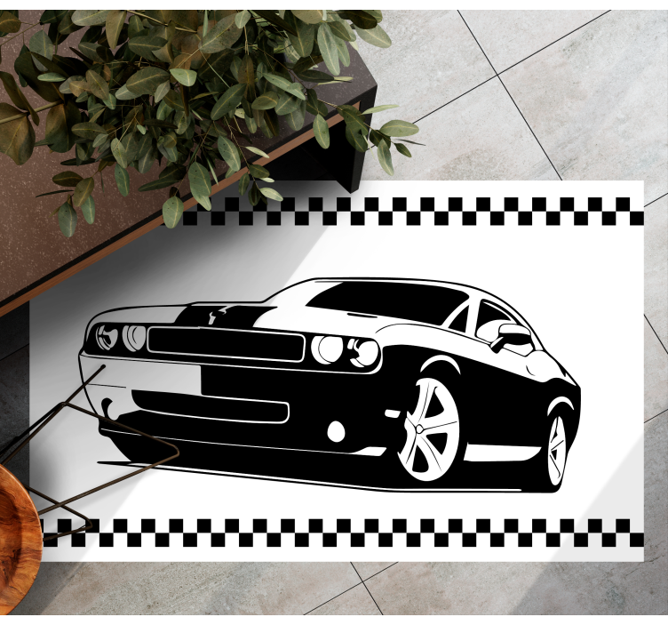 Stylish sports cars teenage bedroom rug - TenStickers