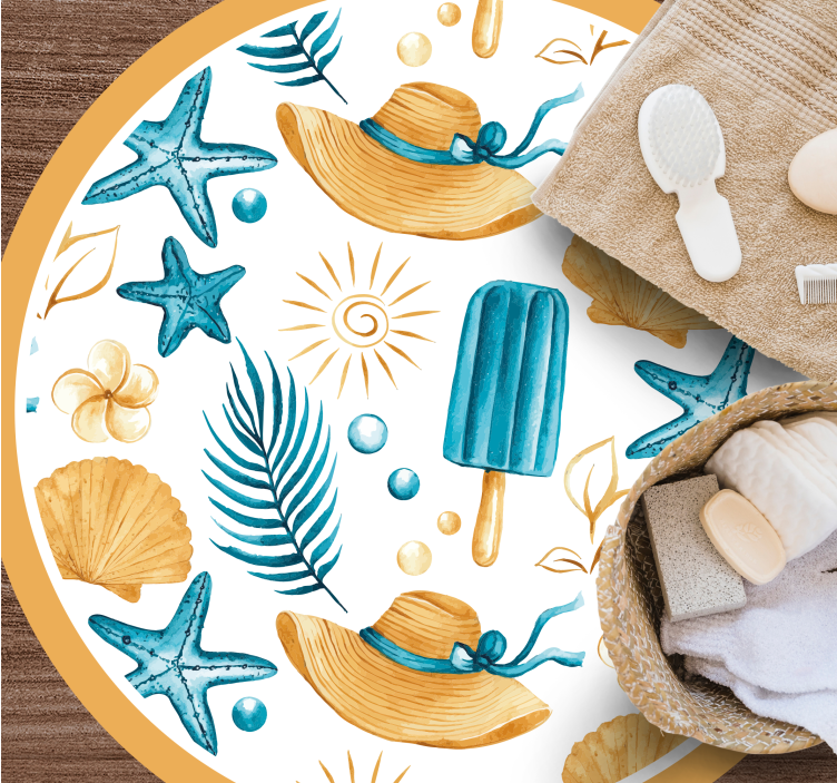 Summer Vacation Vibes nature rug - TenStickers