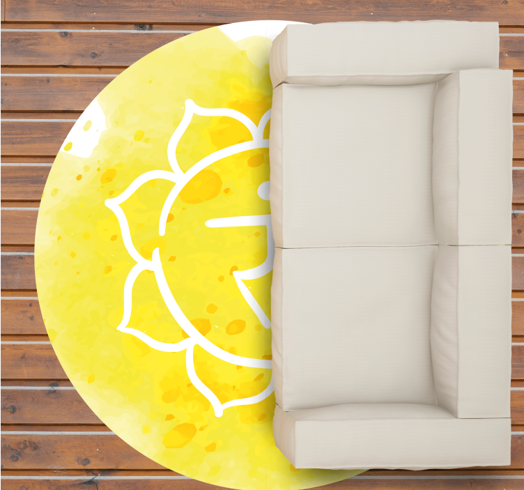Sun Symbol Emblem texture rug - TenStickers