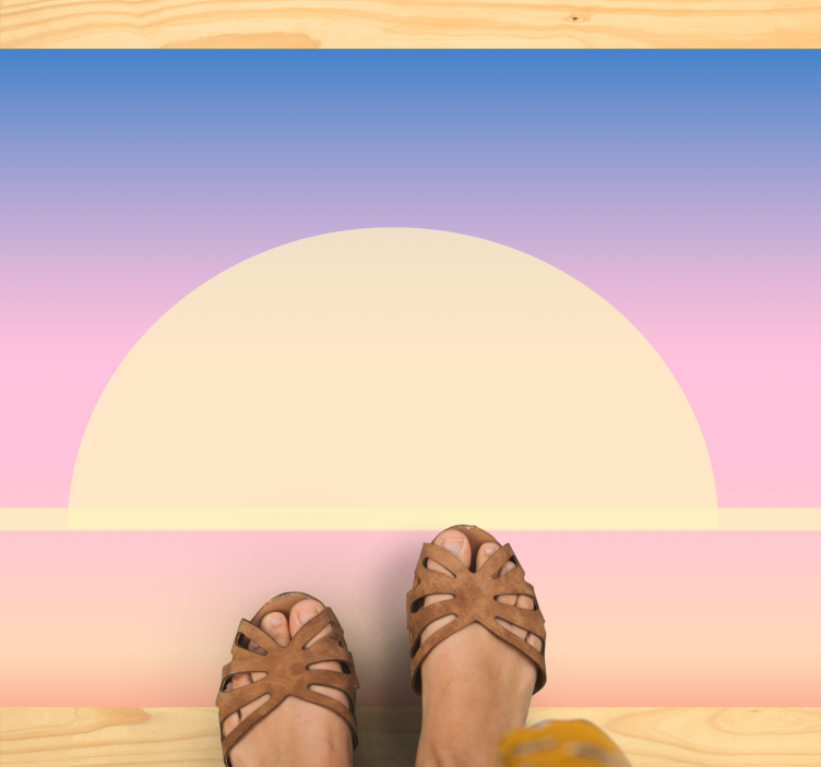 Sunrise Gradient nature rug - TenStickers