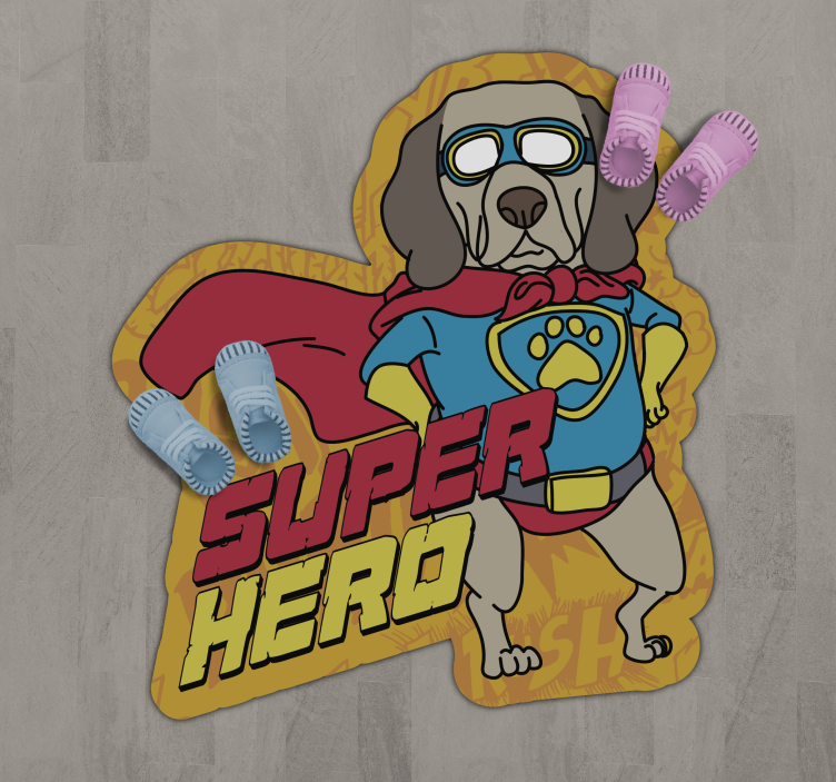 Superhero Canine kids rug - TenStickers
