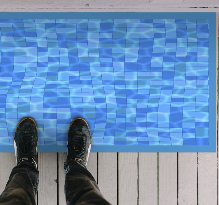 swimming pool mosaic mosaic floor tiles - TenStickers