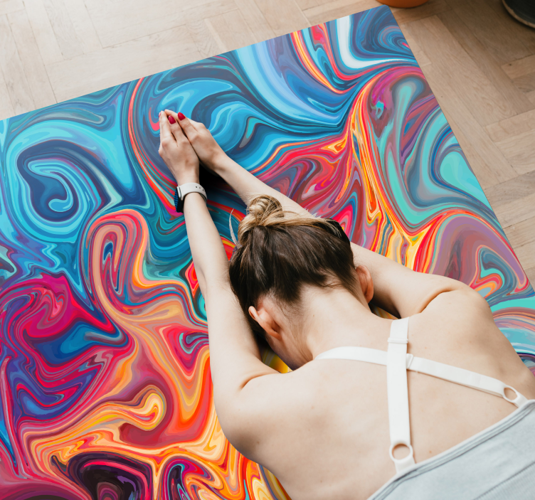 Swirling Colors texture rug - TenStickers