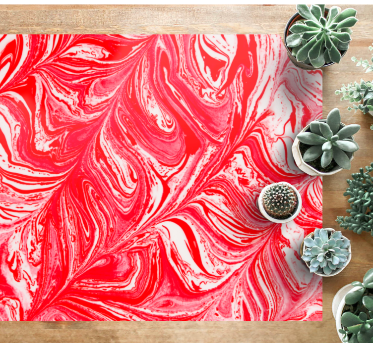 Swirling Red Patterns texture rug - TenStickers