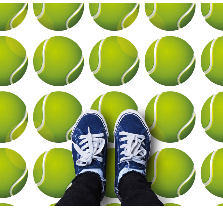 Tennis Ball Motif game rug - TenStickers