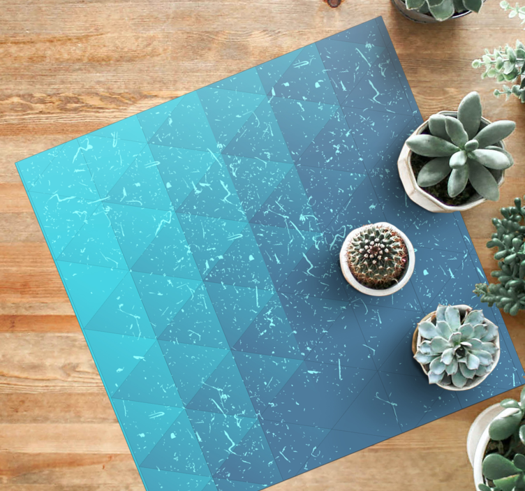 Textured Geometric marble rug - TenStickers