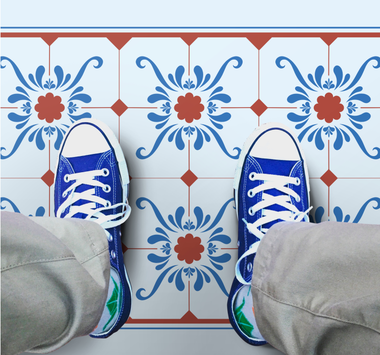 Tile carpet ornamental tiles - TenStickers