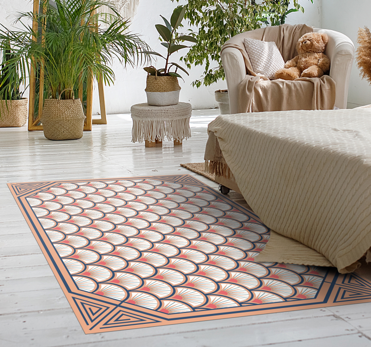 Tile carpet shell pattern - TenStickers
