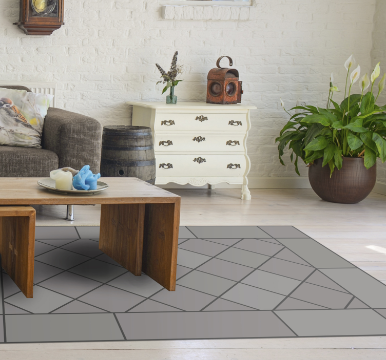 Tiled Geometrics tile carpet - TenStickers