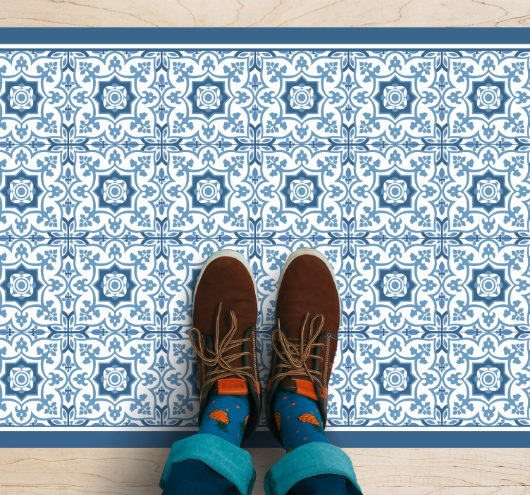 Traditional vintage portuguese tiles flooring - TenStickers
