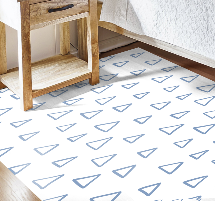 Triangle Patterned Design geometric rug - TenStickers