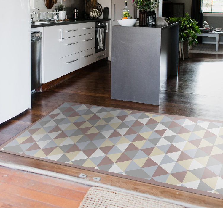 Triangular Color Palette geometric rug - TenStickers