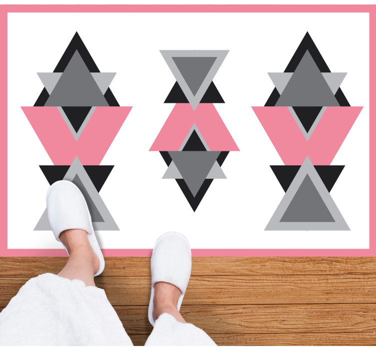 Triangular Shapes Blend geometric rug - TenStickers