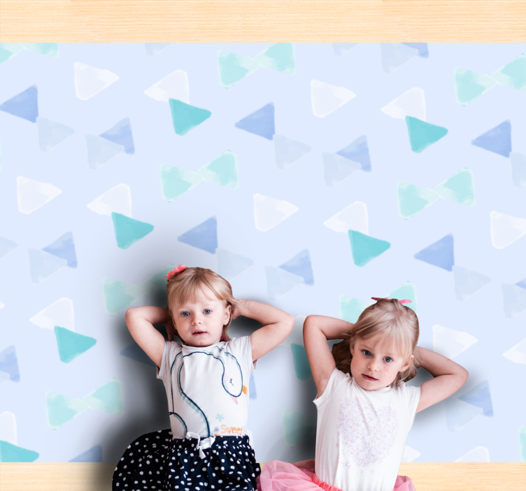 Triangular Shapes kids carpet - TenStickers