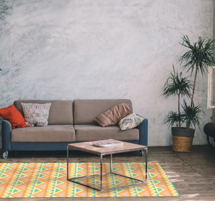 Tribal Patterned Decor geometric rug - TenStickers