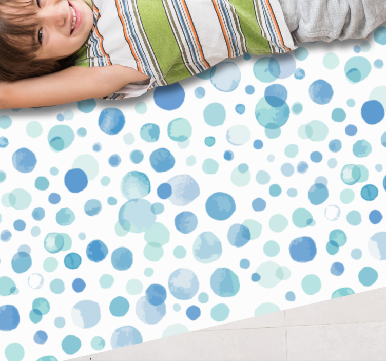 Vibrant Dot Arrangement kids rug - TenStickers