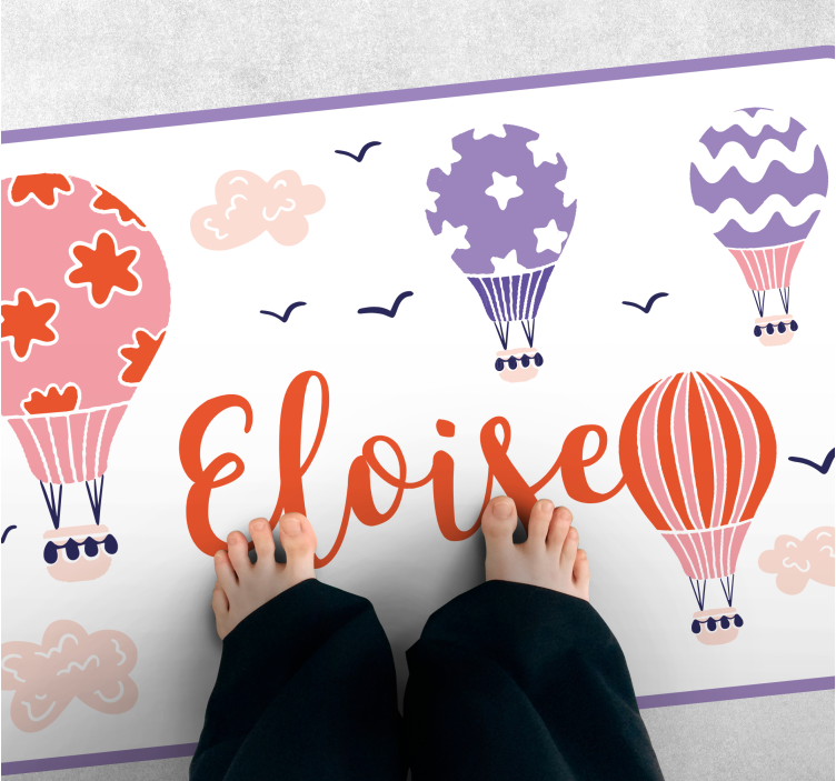 Vibrant Hot Air custom floor mat - TenStickers