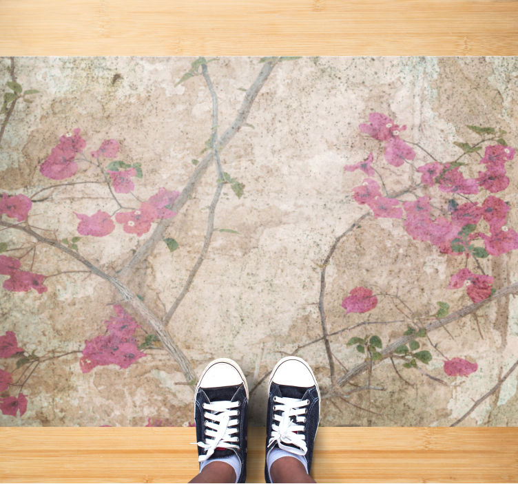 Vintage style ivy vintage floor rug - TenStickers