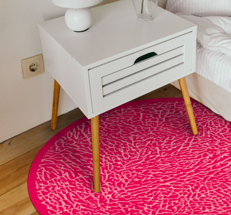 Vivid pink design texture rug - TenStickers
