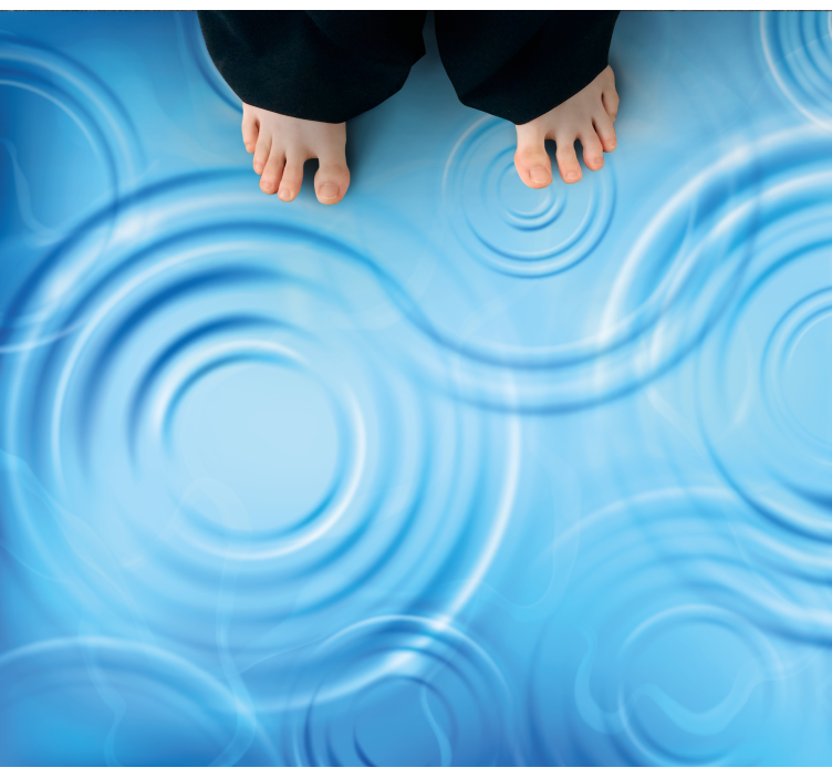 Water Ripples Effect texture rug - TenStickers