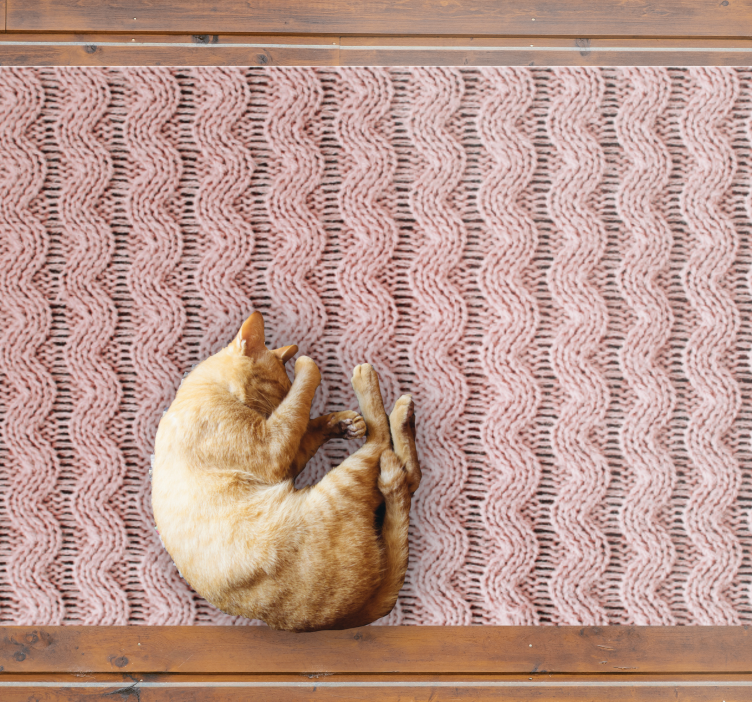 Wavy Pattern bedroom carpet - TenStickers