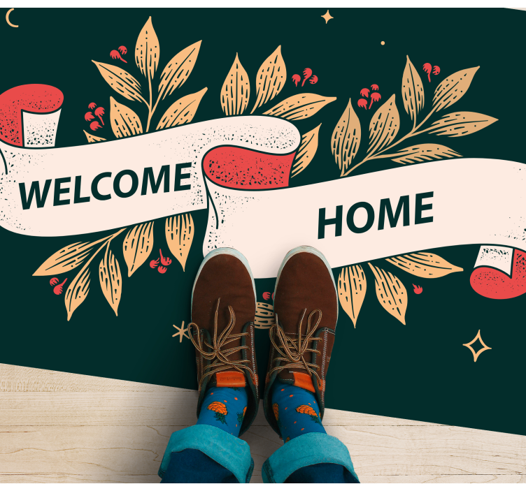 Starry welcome home entrance hall rug - TenStickers